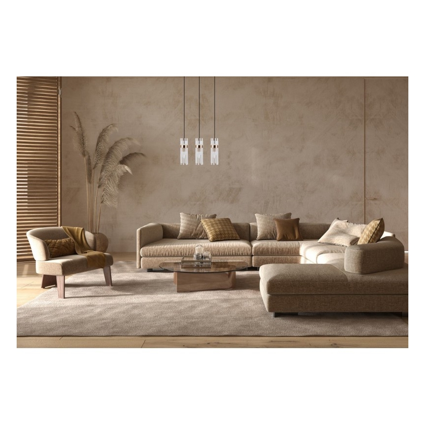 Italux - Lustră suspendată pe cablu TARASO 3xE14/40W/230V, aurie