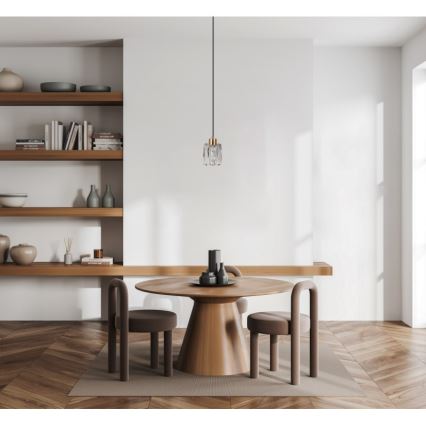 ITALUX - Lampă suspendată pe cablu TORNO 1xE14/40W/230V negru/auriu