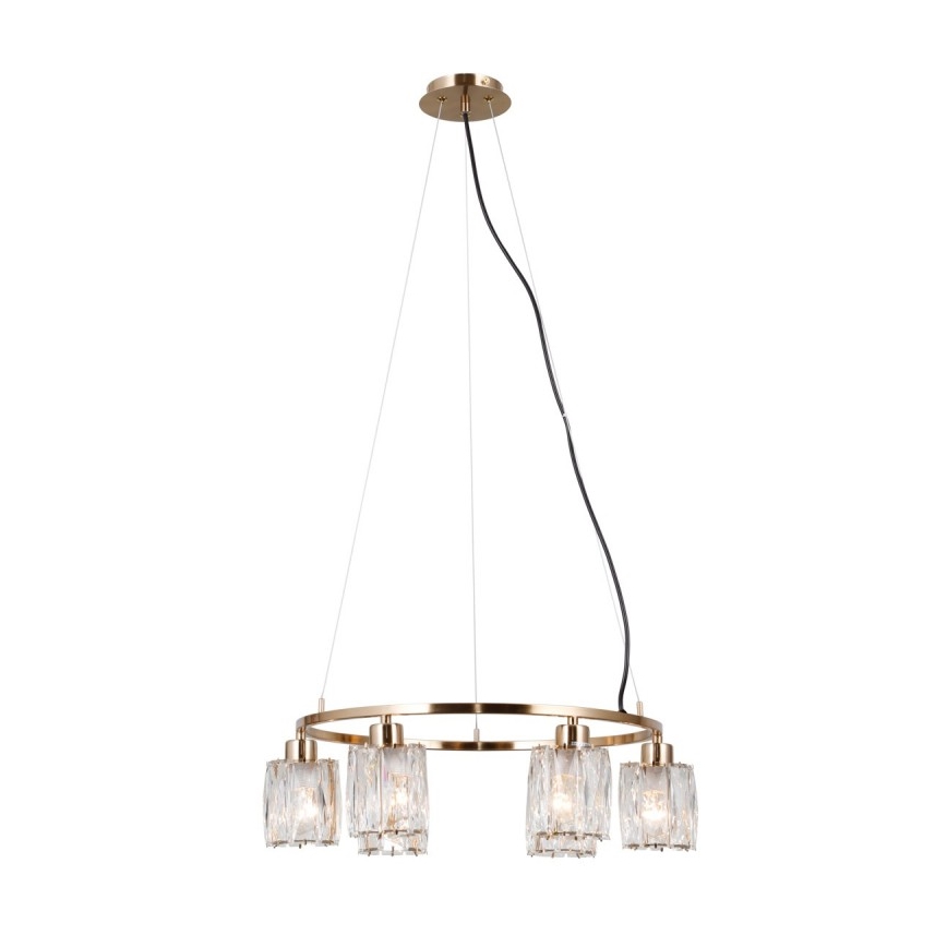 ITALUX - Candelabru suspendat cu cablu SIMONA, 6xE14/40W/230V, auriu
