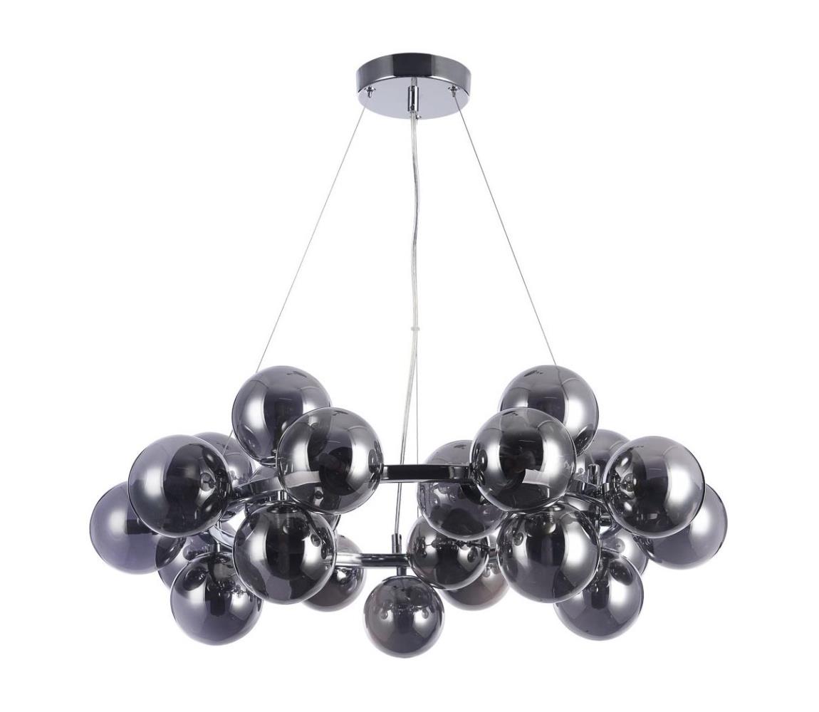 PND-5252-25-CH+SMK - Lustră pe cablu CABELLA 25xG9/28W/230V