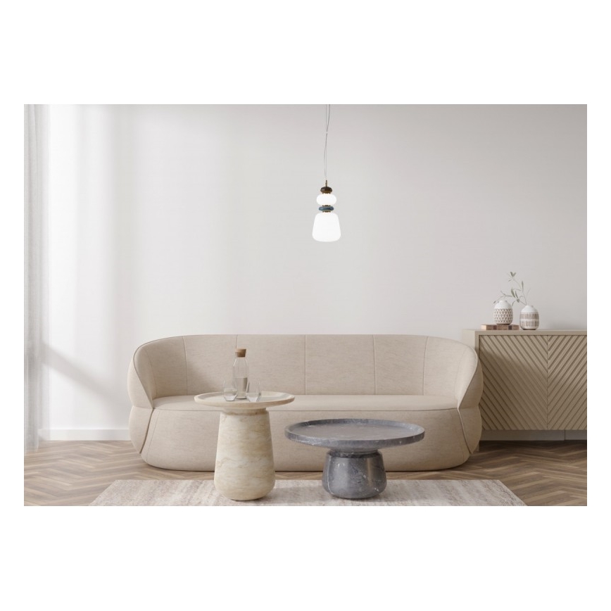 ITALUX - Lustra suspendată pe cablu EVANS LED, 12W, 230V, 3000K, auriu/alb