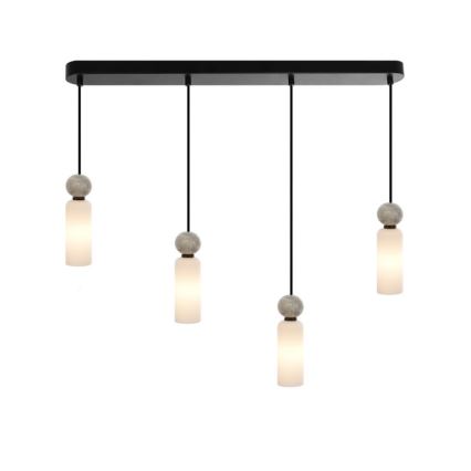 ITALUX - Lampă suspendată pe cablu SANTOS 4xG9/40W/230V neagră