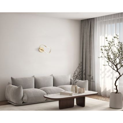 ITALUX - Lampă de perete LED AMAYA, 20W/230V, finisaj auriu