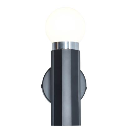 ITALUX - Aplică de perete MACERA 1xE27/40W/230V neagră