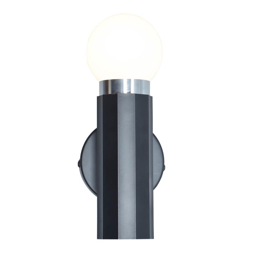 ITALUX - Aplică de perete MACERA 1xE27/40W/230V neagră
