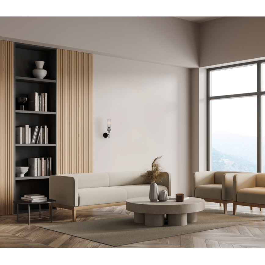 ITALUX - Aplică de perete SANTOS 1xG9/40W/230V neagră