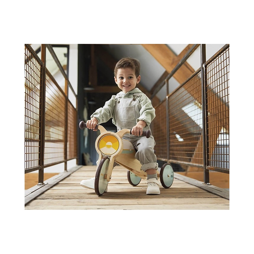 Janod - Bicicletă din lemn pentru copii 2 în 1