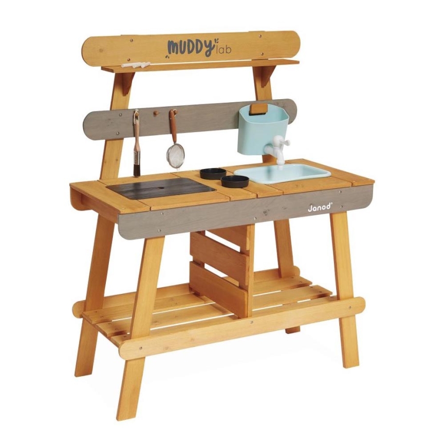 Janod - Bucătărie de exterior din lemn MUDDY LAB