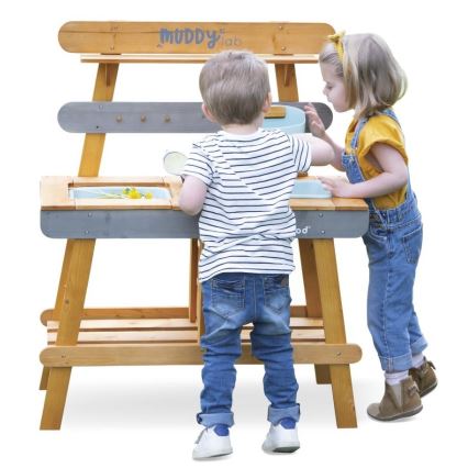 Janod - Bucătărie de exterior din lemn MUDDY LAB