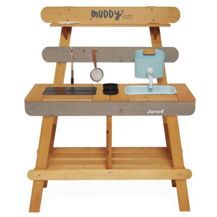 Janod - Bucătărie de exterior din lemn MUDDY LAB