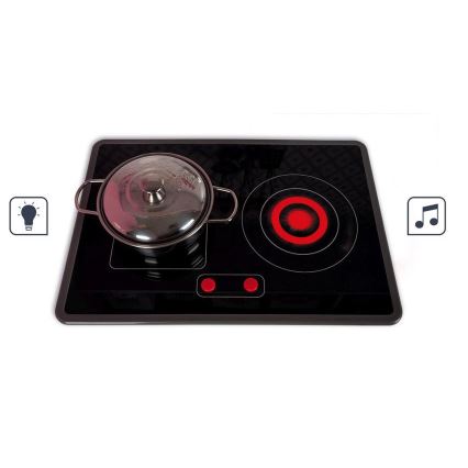 Janod - Bucătărie din lemn cu blat LED CANDY CHIC