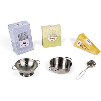 Janod - Bucătărie din lemn cu blat LED MOZAIC 2xLR6