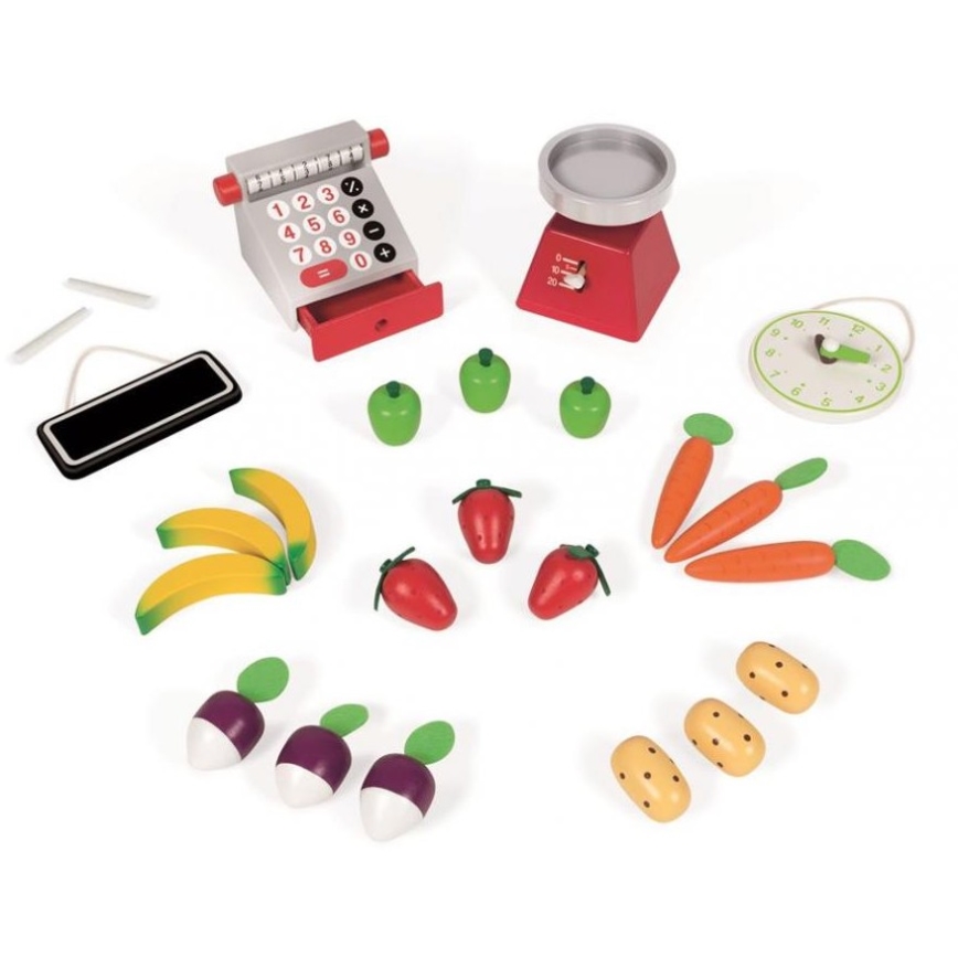 Janod - Magazin de lemn cu casă de marcat