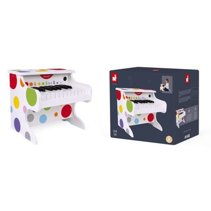 Janod - Pian electronic CONFETTI cu 4 baterii AA