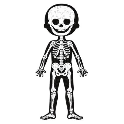 Janod - Puzzle educațional pentru copii 225 piese corpul uman