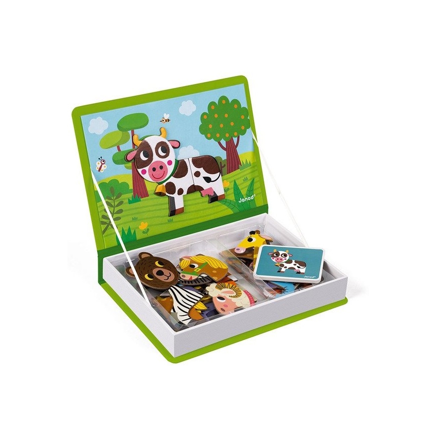 Janod - Set interactiv magnetic MAGNETIBOOK animale