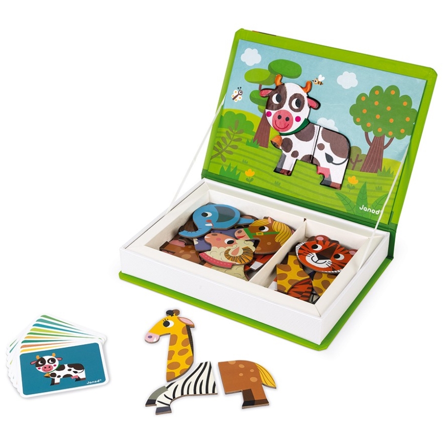 Janod - Set interactiv magnetic MAGNETIBOOK animale