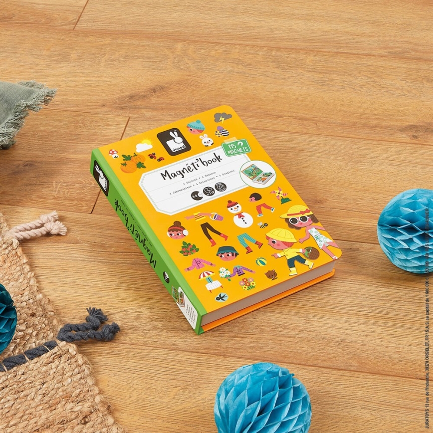 Janod - Set interactiv magnetic MAGNETIBOOK anotimpurile anului