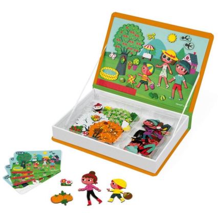 Janod - Set interactiv magnetic MAGNETIBOOK anotimpurile anului