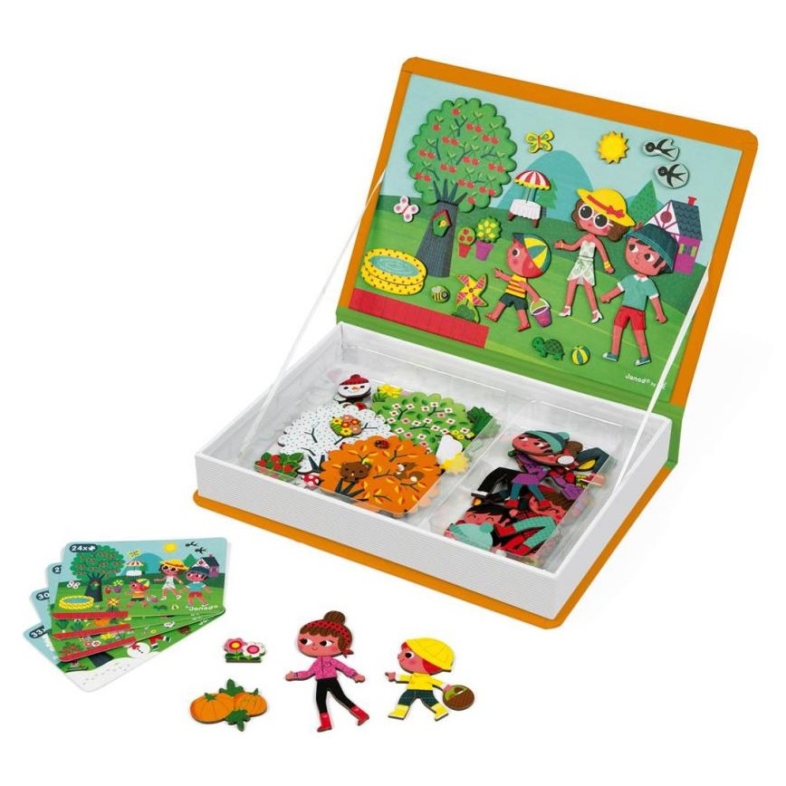 Janod - Set interactiv magnetic MAGNETIBOOK anotimpurile anului
