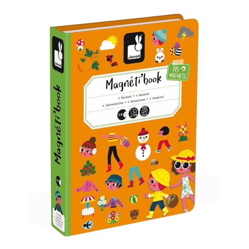 Janod - Set interactiv magnetic MAGNETIBOOK anotimpurile anului