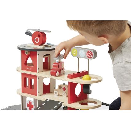 Janod - Stație de pompieri din lemn BOLID