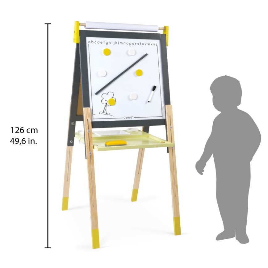 Janod - Tablă magnetică gri