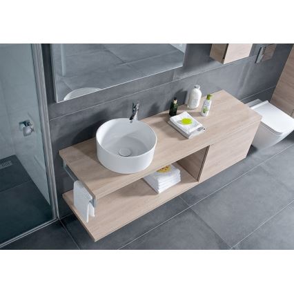 JIKA H8184200001121 - Lavoar pentru blat CUBITO, diametru 40 cm, ceramică/culoare albă