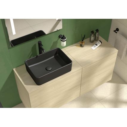 JIKA H8184237161121 - Lavoar pentru blat CUBITO 50x35 cm ceramică/negru mat