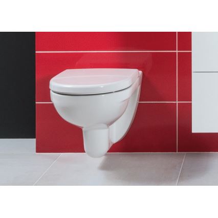 JIKA H8663810000001 - Vas WC suspendat LYRA, ceramică/alb + capac WC LYRA, duroplast/alb