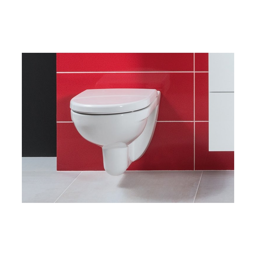 JIKA H8663850000001 - Vas WC suspendat LYRA, ceramică albă + capac WC LYRA, duroplast alb