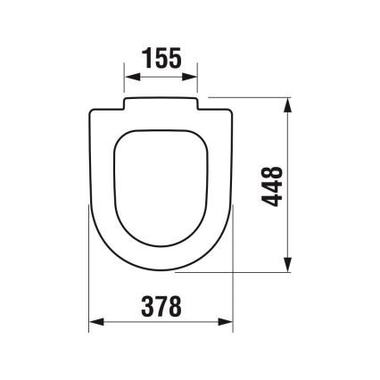 JIKA H8932823000631 - Capac WC DEEP din duroplast, alb