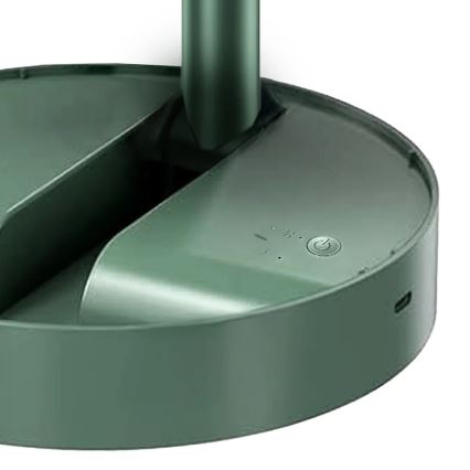 JOHNSON - Ventilator de birou reîncărcabil TORTUGA 5W/3,7V 1200 mAh, diametru 16,5 cm, verde