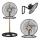 JOHNSON - Ventilator de podea 3 în 1 WOOD 80W/230V 130 cm negru/bej