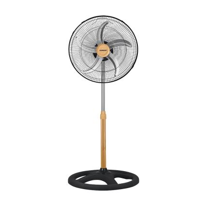 JOHNSON - Ventilator de podea 3 în 1 WOOD 80W/230V 130 cm negru/bej