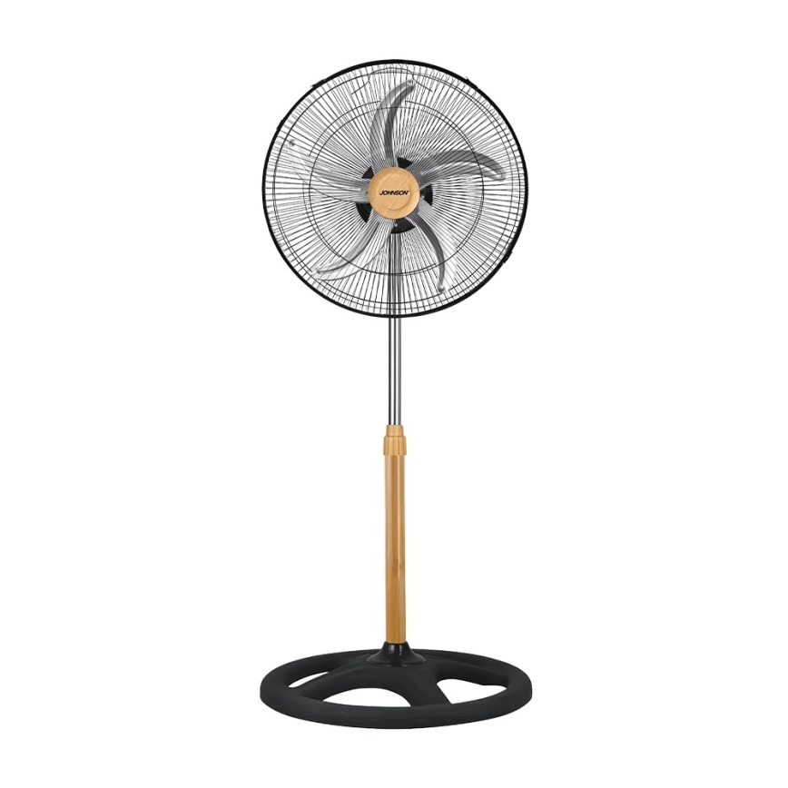 JOHNSON - Ventilator de podea 3 în 1 WOOD 80W/230V 130 cm negru/bej