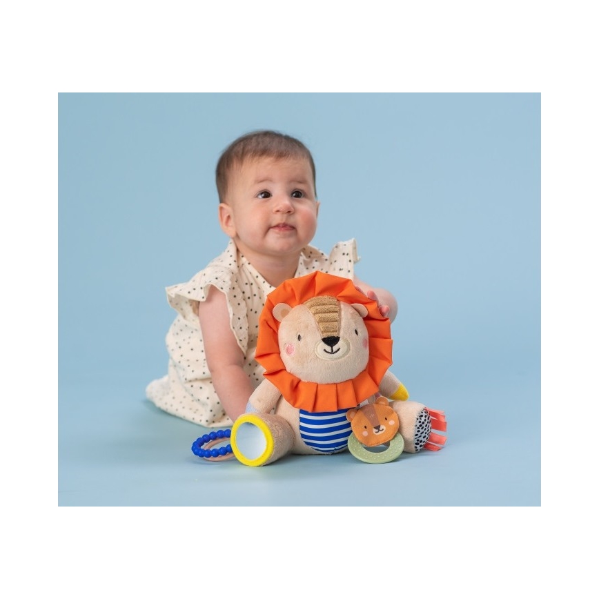 Jucărie de pluș cu tetine 25 cm leu Taf Toys