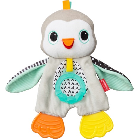 Jucărie de pluș de dentiție în formă de pinguin Infantino