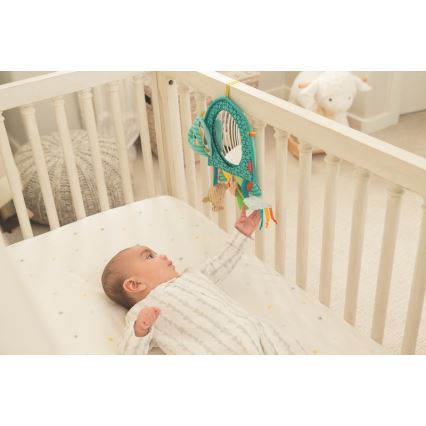 Jucărie suspendată cu activități și elefant cu oglindă Infantino