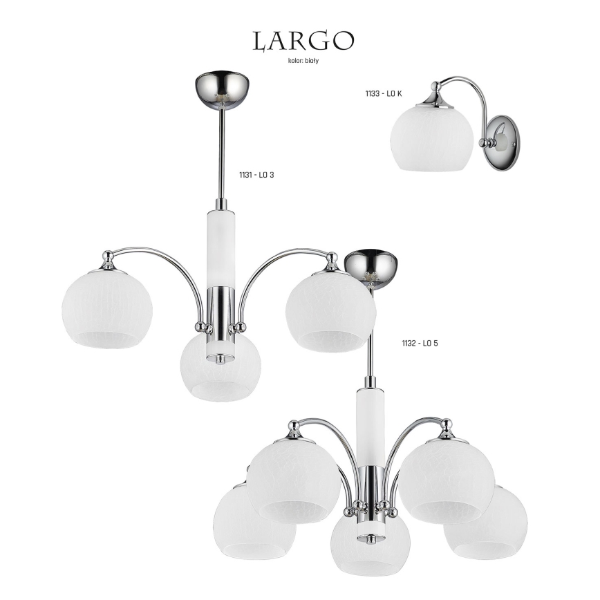 Jupiter 1132 - LO5 - Lampa suspendată LARGO 5xE27/60W/230V