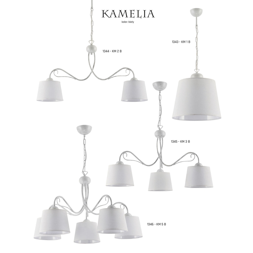 Jupiter 1345 - KM 3 B - Candelabru cu lanț KAMELIA 3xE27/60W/230V