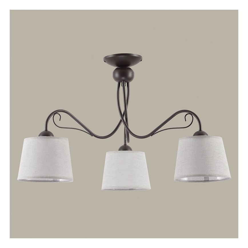 Jupiter 1365 - KM 3 PV - Plafonier KAMELIA 3xE27/60W/230V