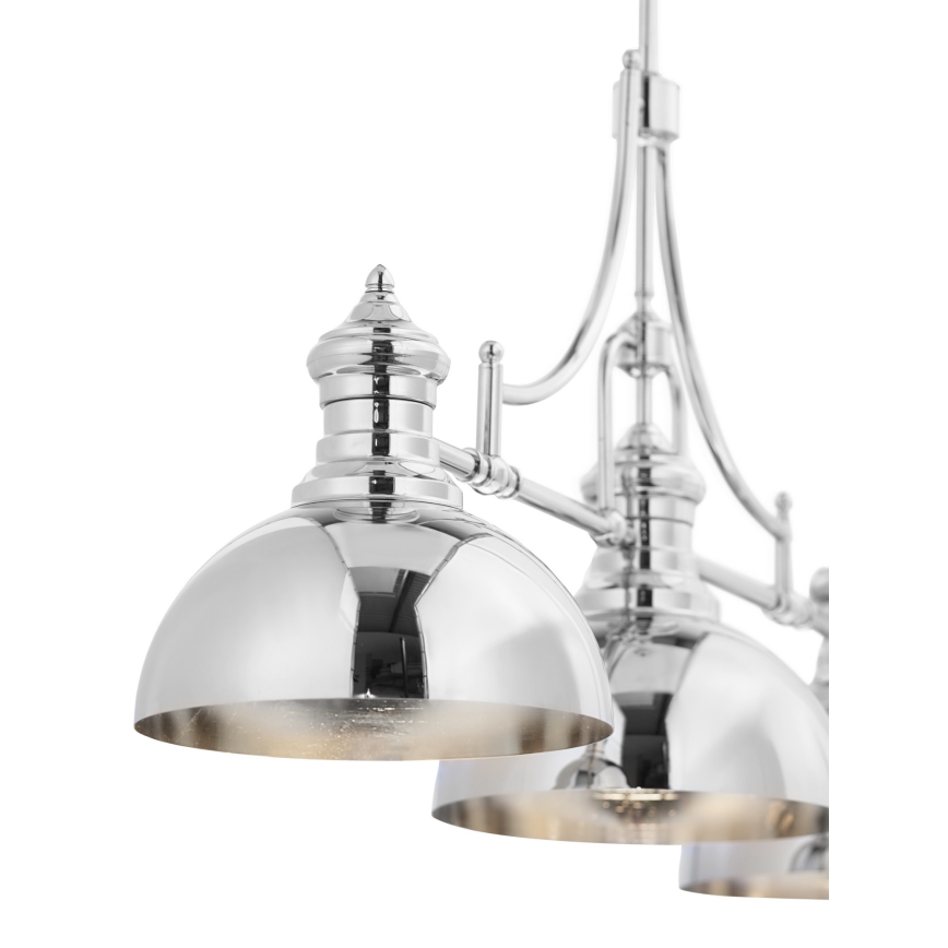Jupiter 1789 - PT3 - Candelabru pe tijă PLATINO 3xE27/60W/230V argintiu