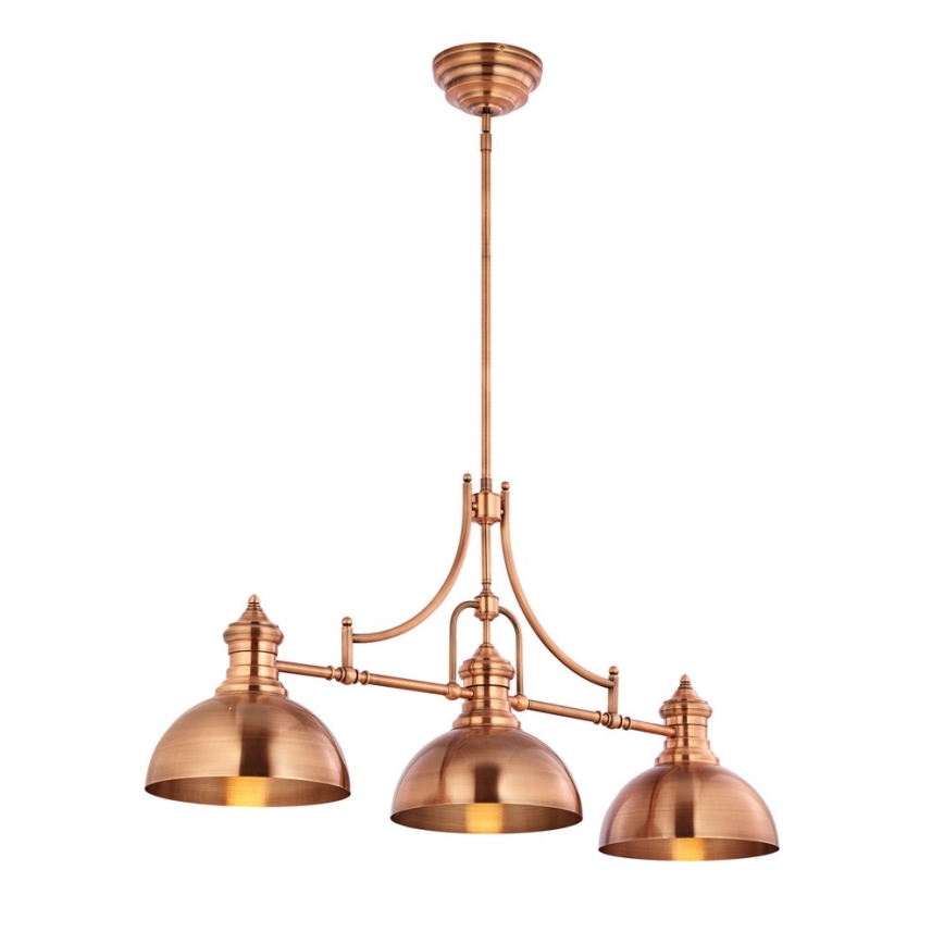 Jupiter 1791 - PT3 - Candelabru pe tijă PLATINO 3xE27/60W/230V cupru