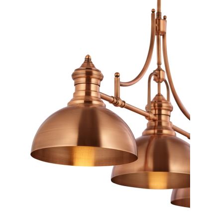 Jupiter 1791 - PT3 - Candelabru pe tijă PLATINO 3xE27/60W/230V cupru