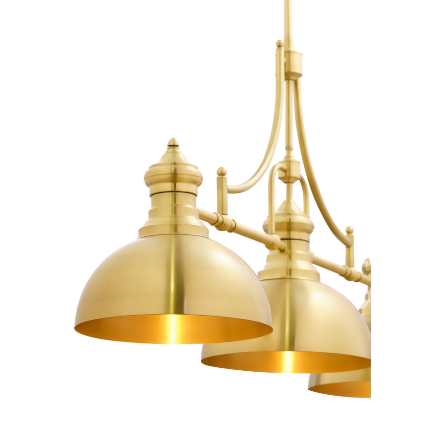 Jupiter 1915 - Candelabru pe tijă PLATINO 3xE27/60W/230V alama