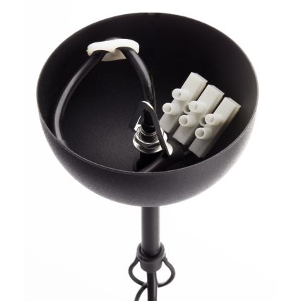 Jupiter 2057 - Lustră suspendată pe lanț GLORIOSA 15xG9/14W/230V negru