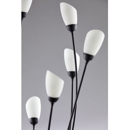 Jupiter 2058 - Lampă de podea GLORIOSA, 9 x G9, 14 W, 230 V, neagră