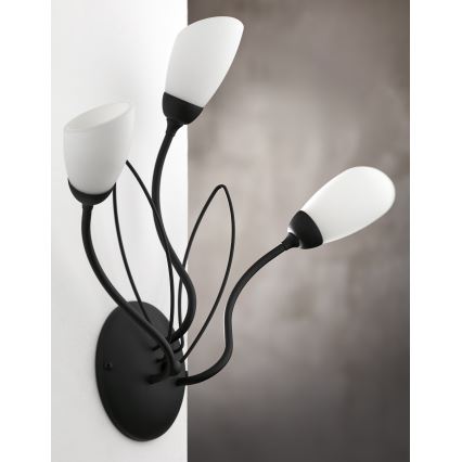 Jupiter 2059 - Aplică de perete GLORIOSA 3xG9/14W/230V, neagră