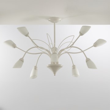 Jupiter 2061 - Lustra pe tijă GLORIOSA, 10xG9/14W/230V, crem